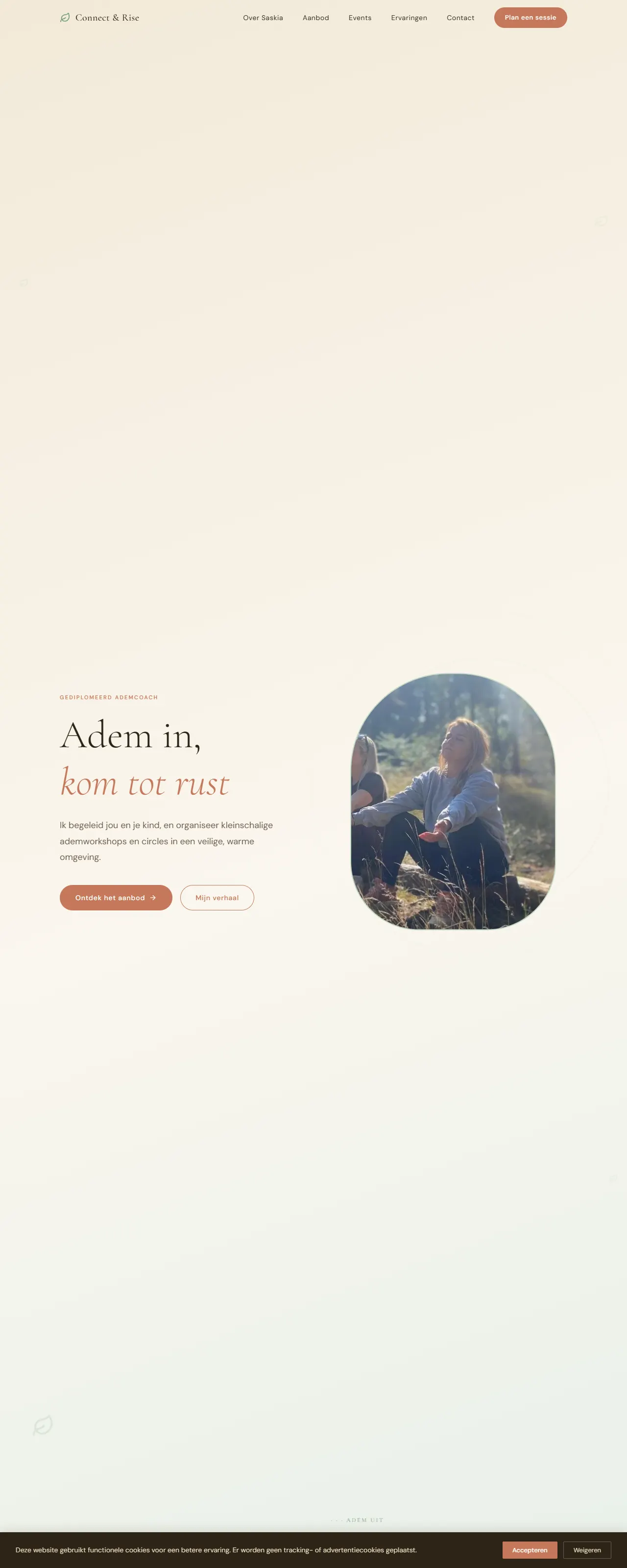 Screenshot van Connect & Rise - ademcoach